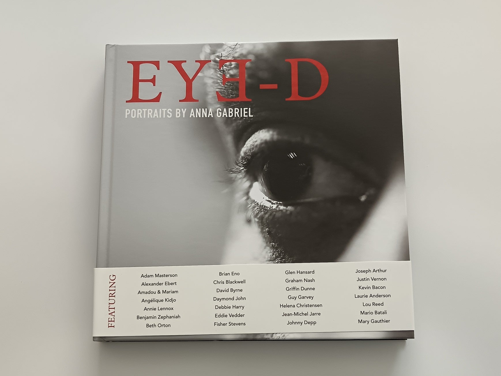 Anna & Peter Gabriel Dual Signed “EYE-D” Hardback Book | Rare Autographed Bookplate Edition