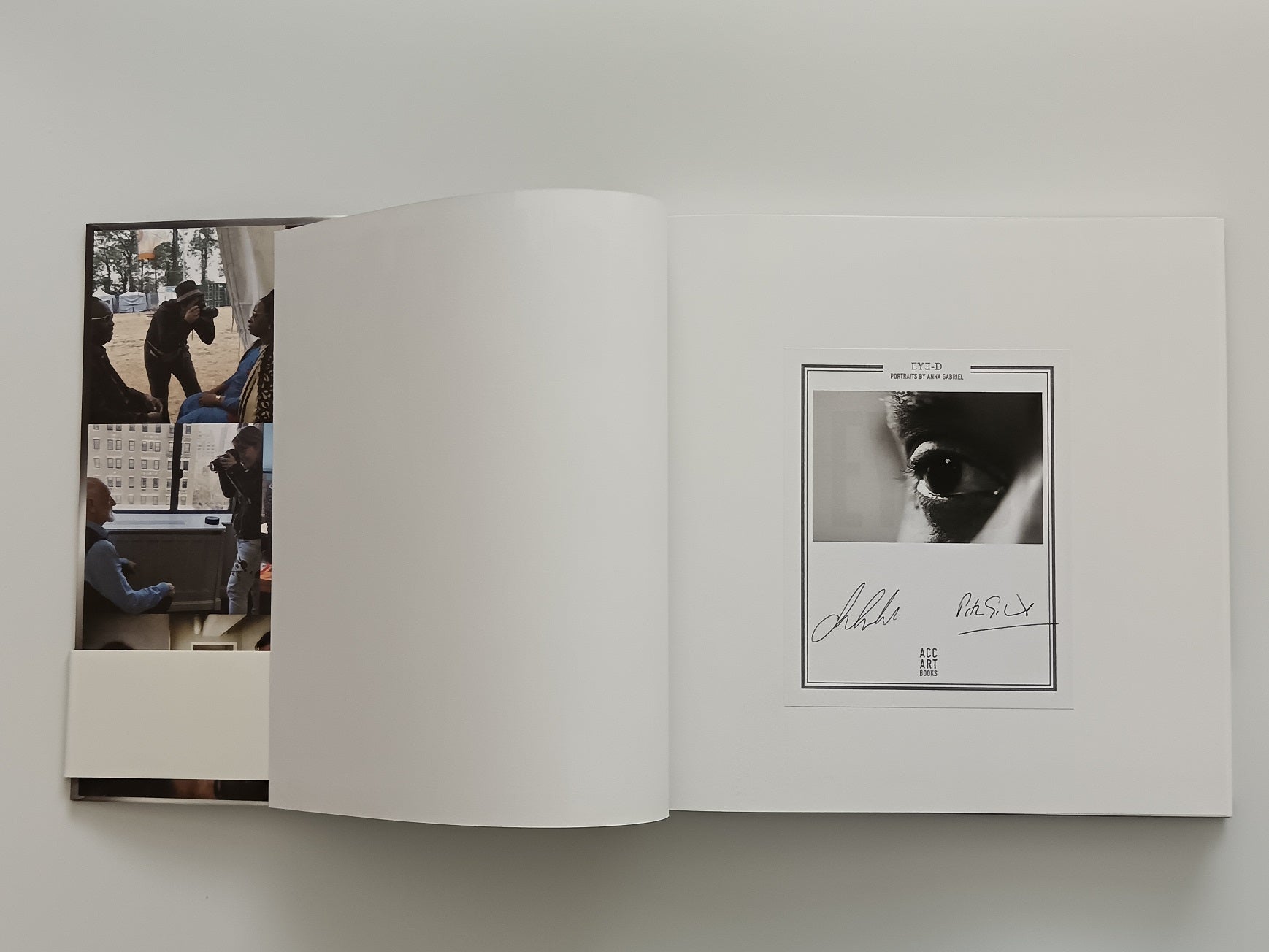 Anna & Peter Gabriel Dual Signed “EYE-D” Hardback Book | Rare Autographed Bookplate Edition