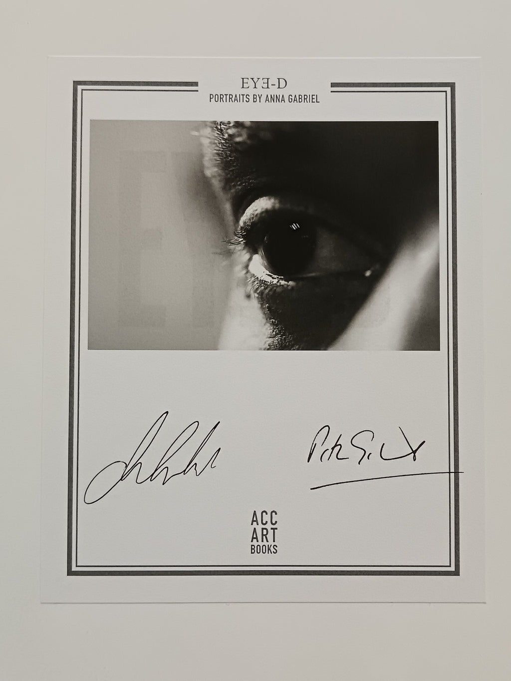 Anna & Peter Gabriel Dual Signed “EYE-D” Hardback Book | Rare Autographed Bookplate Edition