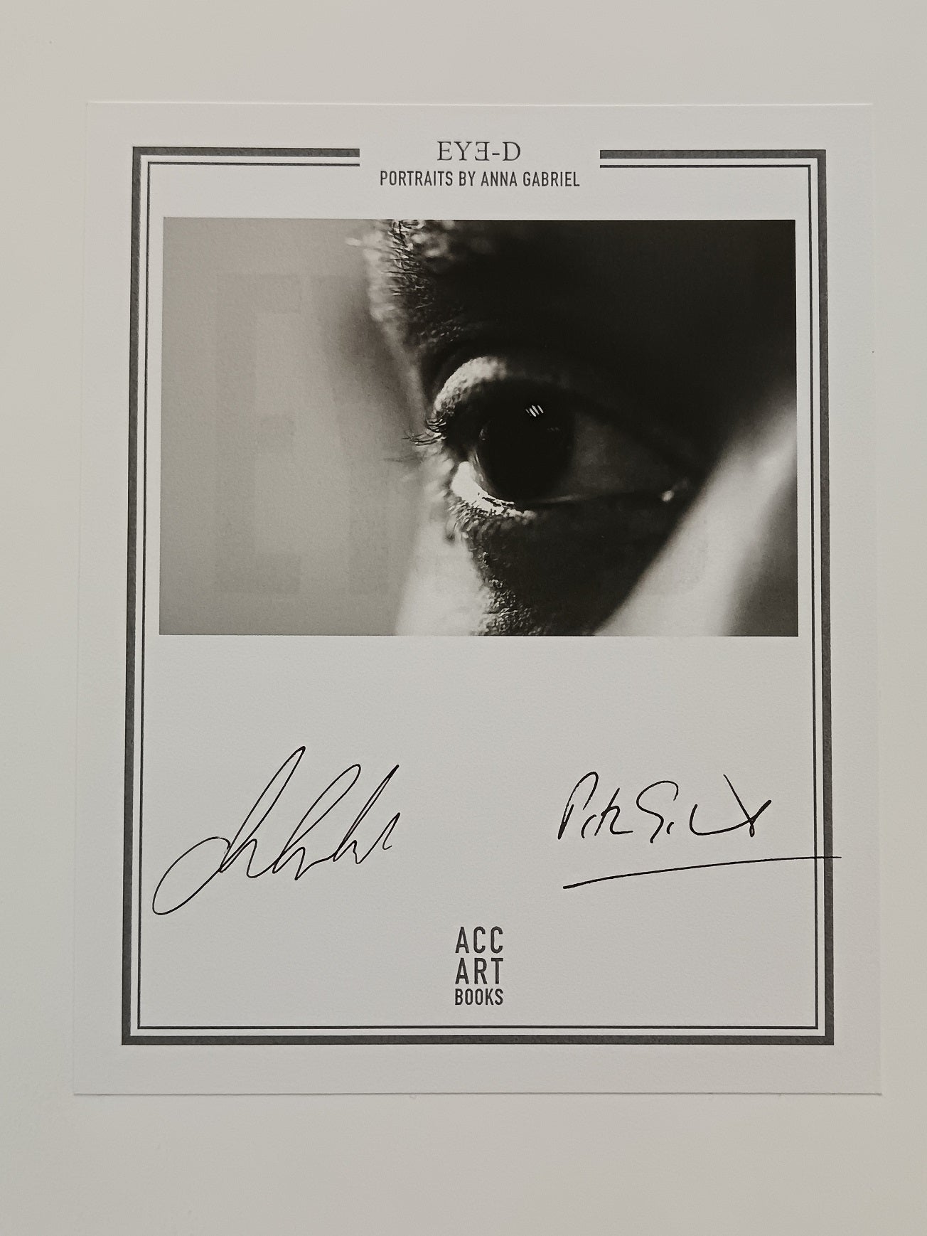 Anna & Peter Gabriel Dual Signed “EYE-D” Hardback Book | Rare Autographed Bookplate Edition