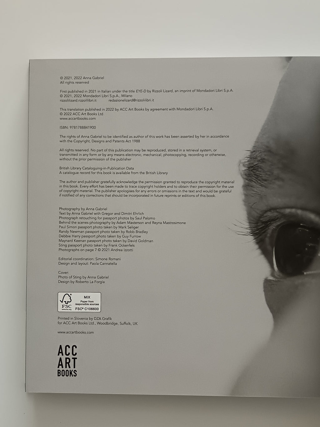 Anna & Peter Gabriel Dual Signed “EYE-D” Hardback Book | Rare Autographed Bookplate Edition