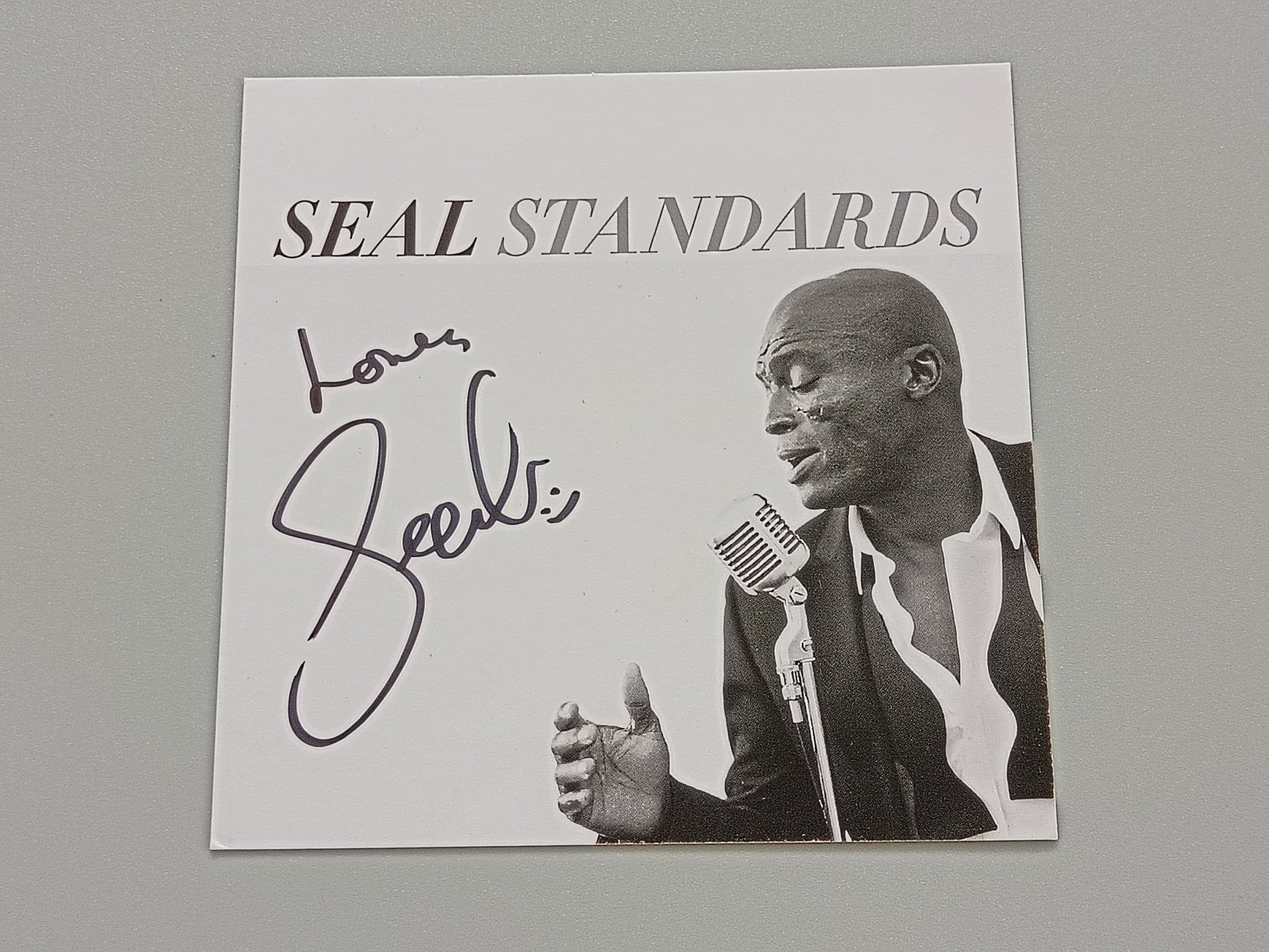 Seal Hand Signed "Standards" Promotional Art Card