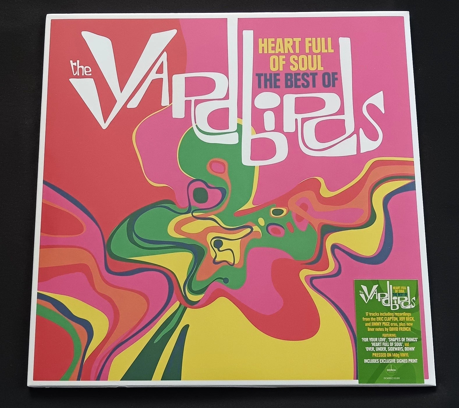 The Yardbirds – Heart Full of Soul: The Best Of – Limited Edition 140g Vinyl LP with Exclusive Hand-Signed Print