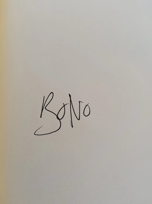 Bono Hand Signed Surrender: 40 Songs, One Story Hardcover Book | Genuine Autograph | U2