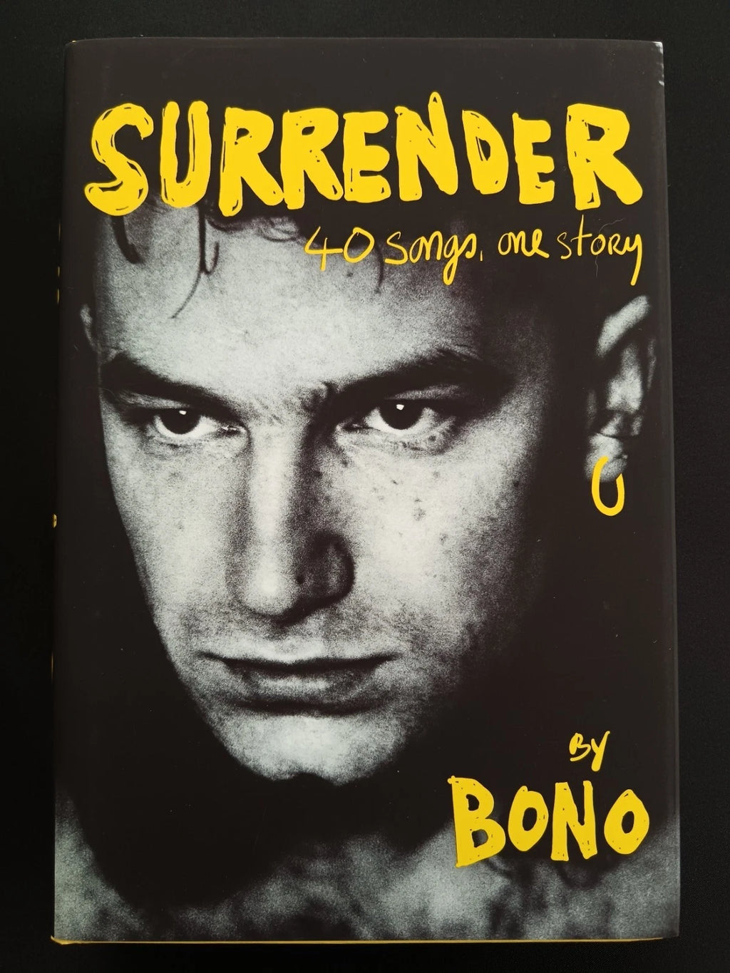 Bono Hand Signed Surrender: 40 Songs, One Story Hardcover Book | Genuine Autograph | U2