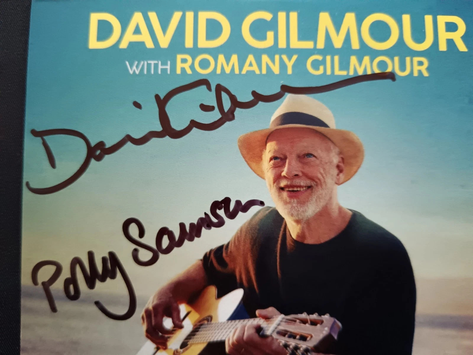David Gilmour & Polly Samson Hand Signed "Yes, I Have Ghosts" CD EP | Pink Floyd | Official Autographs
