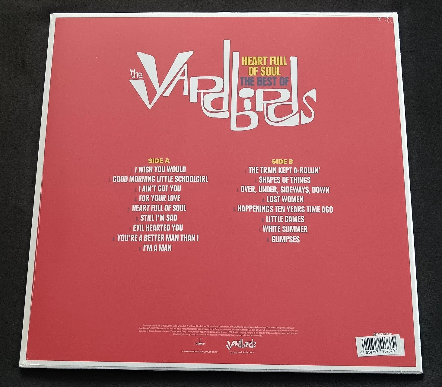 The Yardbirds – Heart Full of Soul: The Best Of – Limited Edition 140g Vinyl LP with Exclusive Hand-Signed Print